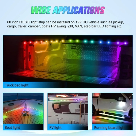 Multicolor LED Strip Lights with Remote - Picture 3 of 10